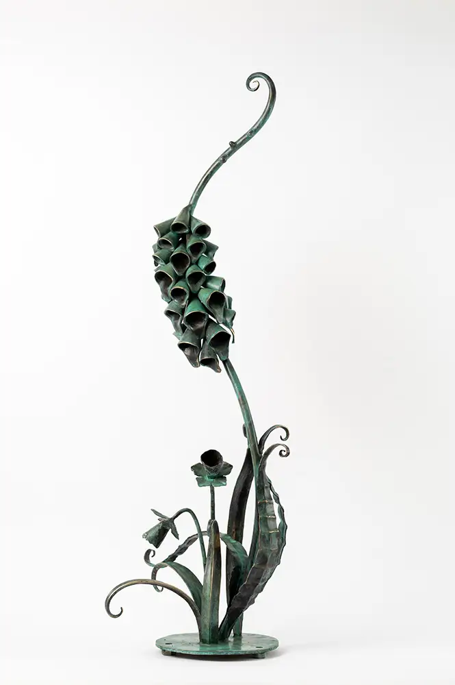 Foxglove Sculpture Cast in Bronze by Simon Connett Foxglove Sculpture Cast in Bronze by Simon Connett